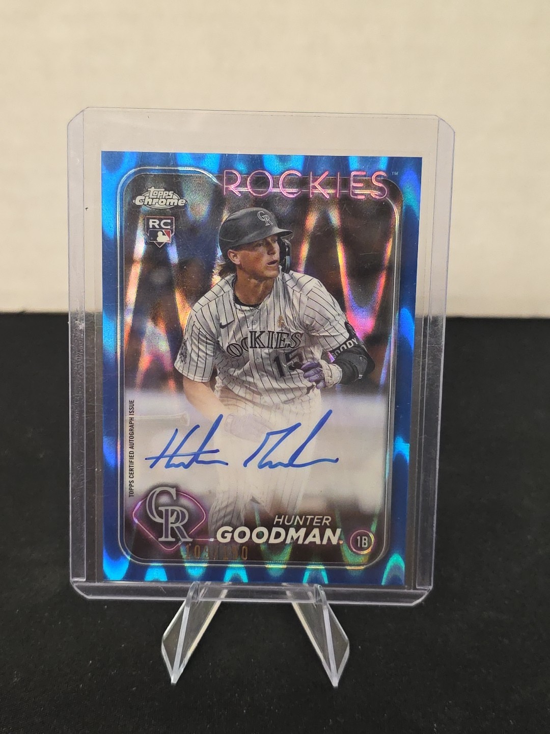 2024 Topps Chrome - Rookie Auto Hunter Goodman #RA-HG Blue RayWave Ref /150🔥🔥