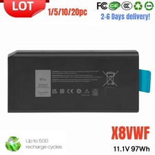 LOT 1-20PC X8VWF Battery For Dell Latitude 14 Rugged 5404 5414 E5404 7404 7414