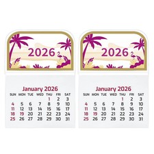 2026 Mini Stick on Calendars Small Peel and Stick Calendar Adhesive Monthly C...