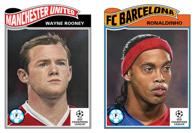 #ad Wayne Rooney amp; Ronaldinho UCC Topps Living Set 873 amp; 874 Presale $13.99