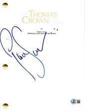Pierce Brosnan Signed The Thomas Crown Affair Full Script Autograph Beckett
