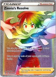 Zinnia's Resolve 225/203 Evolving Skies Secret Rare Rainbow Full Art