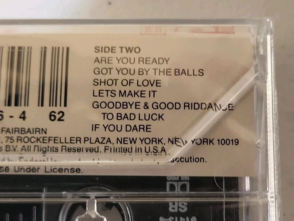 New Sealed AC/DC : RAZORS EDGE - Cassette (1990, Atco) Thunderstruck - Image 4 of 4