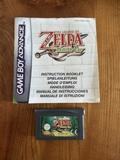 The Legend Of Zelda: The Minish Cap GBA Cartridge & Manual - Tested/working PAL