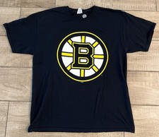 NHL Zdeno Chara #33 Boston Bruins Team Apparel Black T-Shirt Size Large