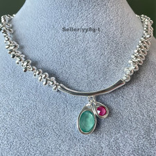 New Uno Tone Eclipse Crystals Necklace Beaded Necklace Women Fashion Jewelry