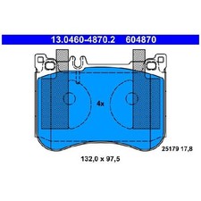 Satz Bremsbel&auml;ge Bremskl&ouml;tze vorne f&uuml;r Mercedes S-Klasse C217 W222 A217 | 244