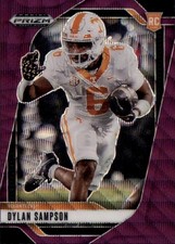 2025 Panini Prizm Draft Picks #122 Dylan Sampson Prizms Ruby Wave