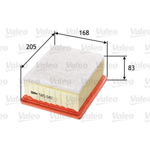 Valeo Luftfilter Filtereinsatz FüR CitroëN Berlingo 2.0 Hdi 90 1.9 D 585047-image