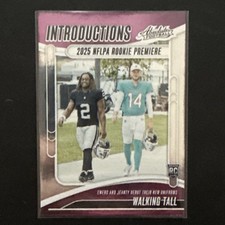 2025 Panini Absolute - Introductions Quinn Ewers, Ashton Jeanty #I-QES (RC)