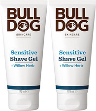 Image of Bulldog Sensitive Shave Gel, 175Ml, 2 Pack