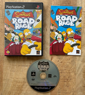 Simpsons Road Rage PS2 PlayStation 2 Komplett mit Anleitung | Disc sehr gut