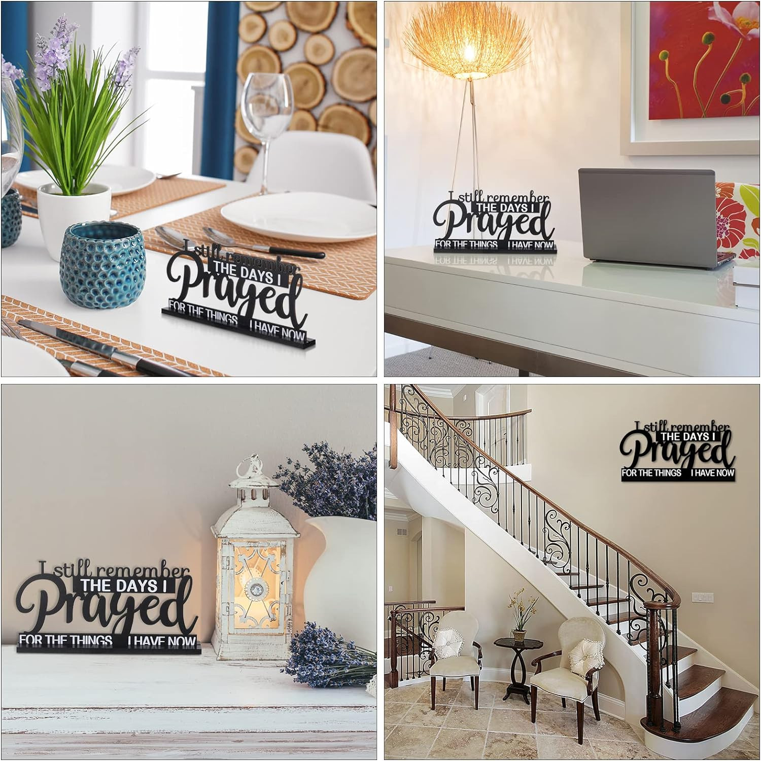 как выглядит I Still Remember the Days I Prayed Sign Inspirational Table Blessed Signs Motiva фото