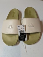 adidas Adilette Mens Size 8 Comfort Slides Sandals JQ2253 Gold New NWT