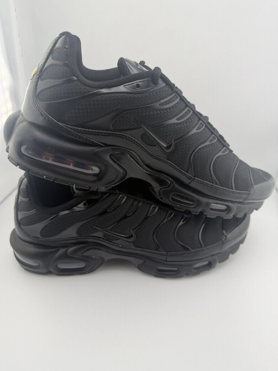 Size 11.5 Men's- Nike Air Max Plus Triple Black | eBay
