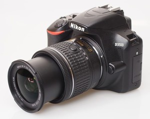 Nikon D3500 DSLR Camera with 18-55mm Lens - Black. Great starter set.