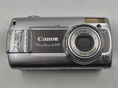 Canon PowerShot A470 7,1 MP Digitalkamera Silber - Funktioniert