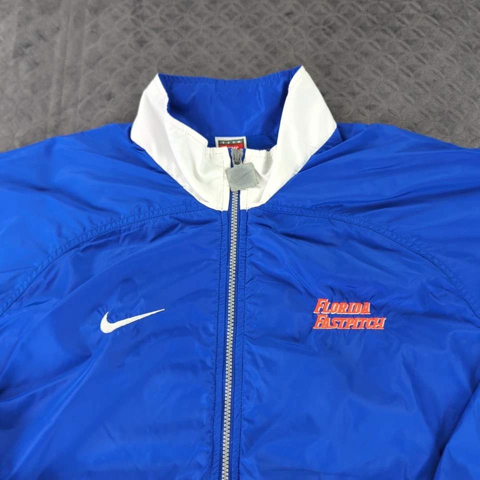 Nike Florida Gators Fastpitch Softball Jacket Windbreaker Y2K Full Zip Men Large - Image 2 of 4