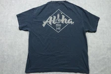 T&C Surf Designs Hawaii Shirt Mens XL Blue Aloha Graphic Tee Short Sleeve