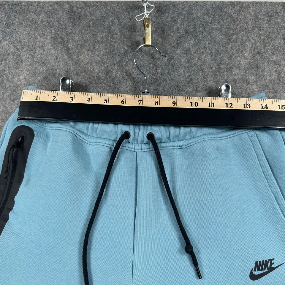 Pantalones Cortos Nike Tech Polar Para Hombre Medianos Azul FB8171-464 Bolsillo con Cremallera Salón Atlético Foto 4 de 4