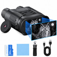 Night Vision Binoculars With 9MP Photos, HD 1080P Video And 64GB Memory Card