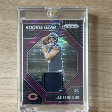 2024 Panini Prizm Caleb Williams #RG-CWS Rookie Gear Purple Pulsar Prizm Bears