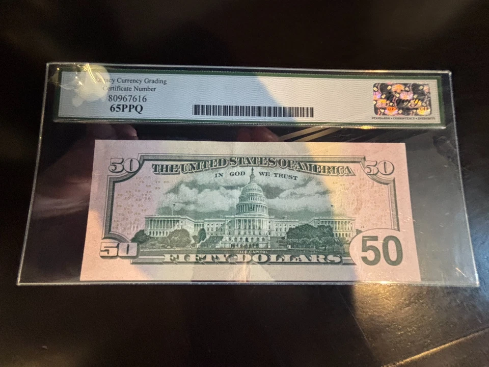 DBR 2013 $50 San Francisco Fr. 2132-L Gem Legacy 65 PPQ Serial ML27276301A - Image 2 of 2