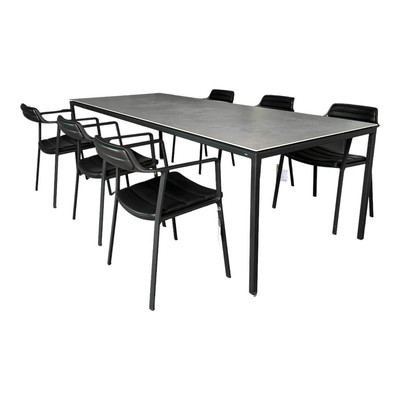 Vipp Esstischgruppe Large 972 Keramik Gestell Pulverbeschichteter Stahl Mit 
