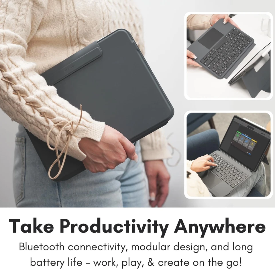 iPad Air 11 Inch Case with Keyboard (M3,2025/M2,2024/2022/2020), iPad Pro 11 ... - Image 4 of 4