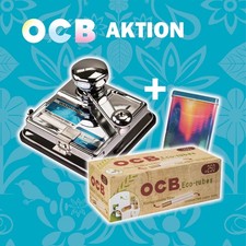 Aktion Stopfer OCB Mikromatic Duo mit Hebel aus Metall in silber glänzend