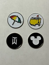 (4) Slightly Blemished 1" Coin Style Magnetic Golf Markers - A Nice Deal!