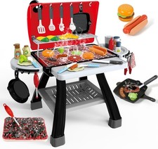 35pcs Kids Kitchen  BBQ Grill Toy Set - Interactive Cooking Gift Kit