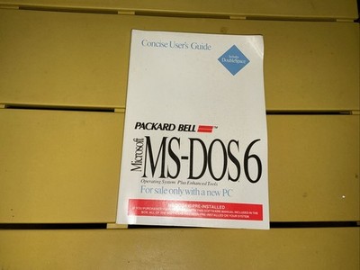 Microsoft MS-DOS 6.2 Operating System Plus Enhanced Tools User's Guide 1993