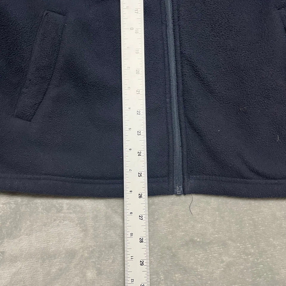 Chaqueta con capucha Faded Glory para hombre polar cremallera completa L/G (42-44) azul marino Foto 4 de 4