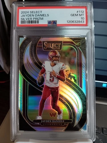 2024 Select 🔥 Jayden Daniels 🔥 Silver Prizm PSA 10 Premier Level RC