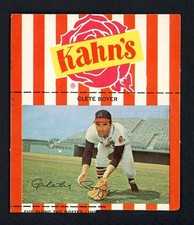 1968 KAHNS CLETE BOYER BRAVES NR-MT HAND CUT SMALL 456469 (KYCARDS)