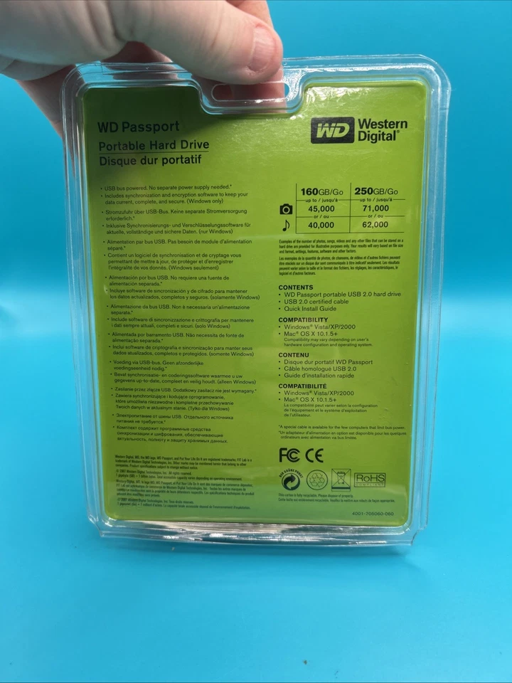 Western Digital Passport 80gb HDD Mac/windows New Sealed - Image 3 of 4