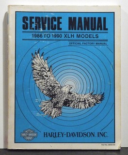 Harley Davidson Service Manual 1986 to 1990 XHL models very clean pages
