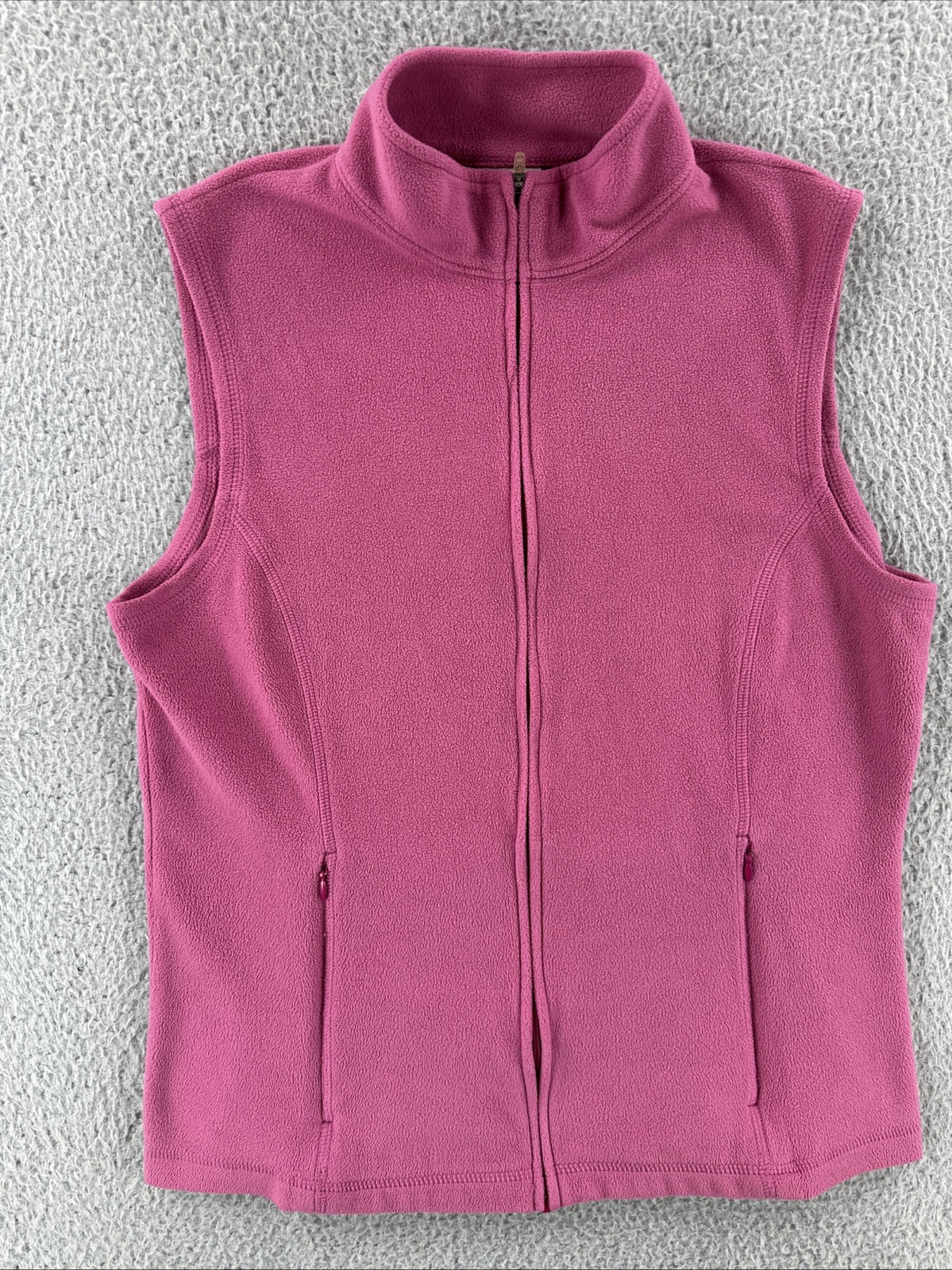 L.L. Bean Women’s Small Reg Pink Full Zip Pink Fleece Vest
