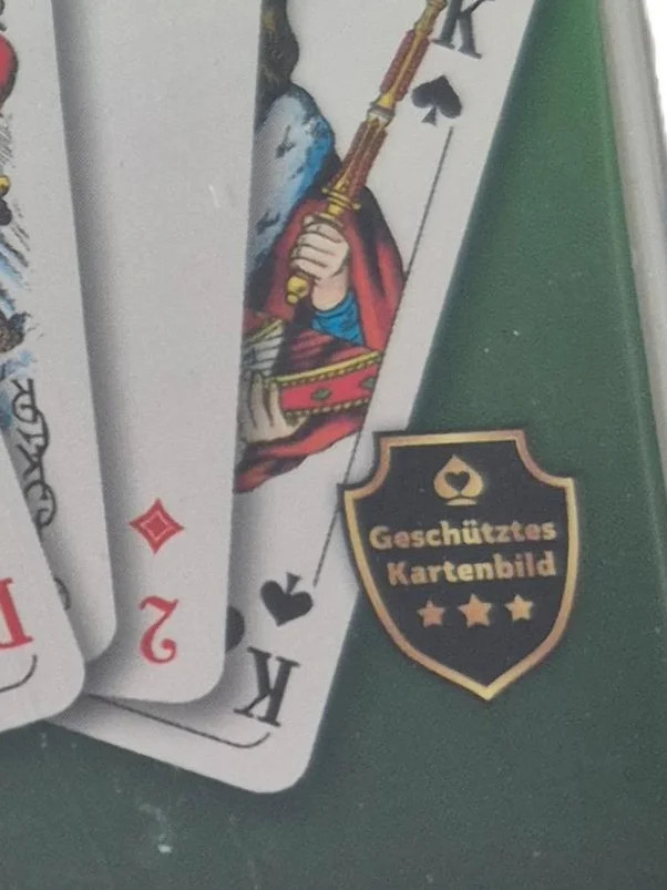 Ass Altenburger Spielkarten Skat - Carte da skat, immagine tedesca, foglio con fiordaliso, confezione da 5