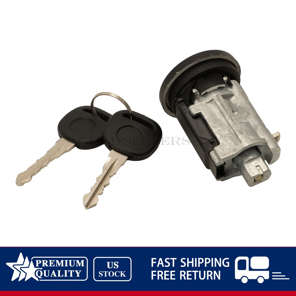 NEW Ignition Lock Cylinder & 2 Keys For 2004-08 Pontiac Grand Prix 19207987 - Image 4 of 4