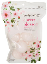 Cherry Blossom Bath Fizzies Soak Balls, 8 Count