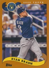 Ryan Braun 2020 Topps Archives 2002 Topps Design #280 Milwaukee Brewers