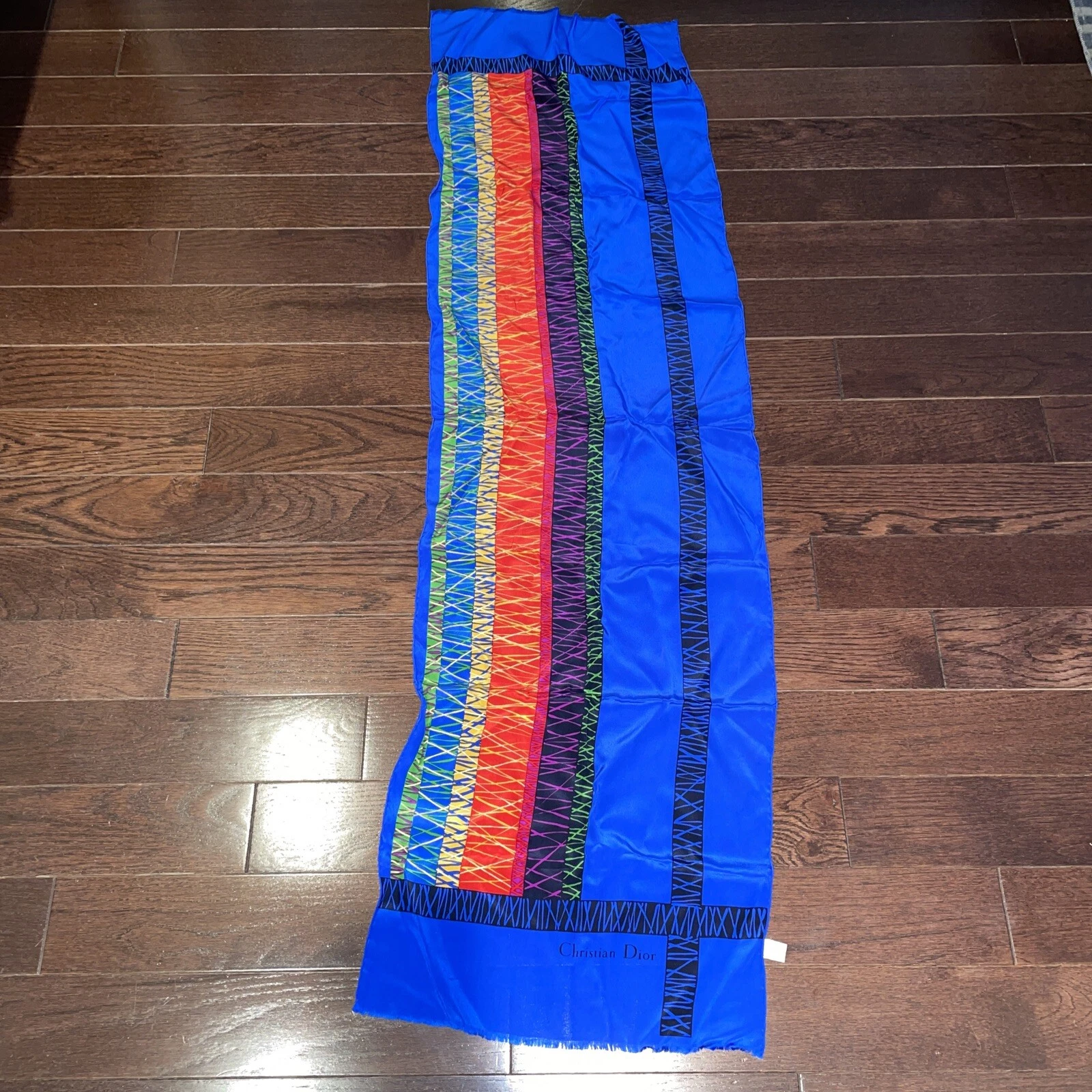 Foulard coloré en soie Christian Dior