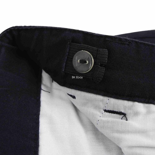 Bienzoe Boys School Uniform Shorts Adjustable Waist Cotton Flat Front Bermuda - Picture 9 of 34