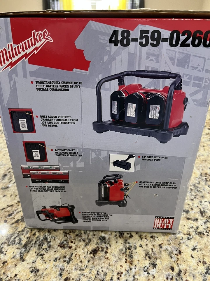 Cargador multibahías de 3 puertos. Caja abierta nueva Foto 4 de 4