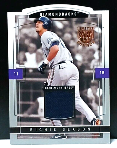 Richie Sexson 2004 Skybox LE Jersey Proof #30 Game-Worn Jersey (Serial # 014/299