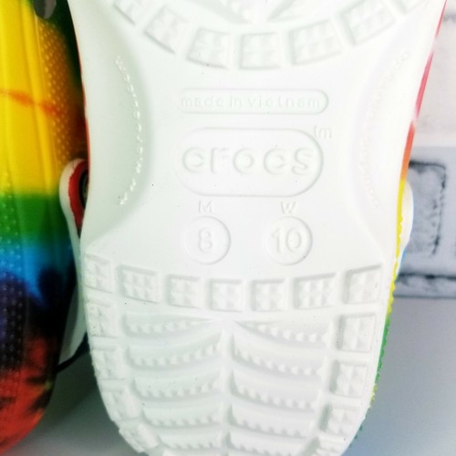 New Crocs Classic Tie-Dye Graphic Clog Wmn's Sz 10/Mns Sz 8 - Picture 8 of 9