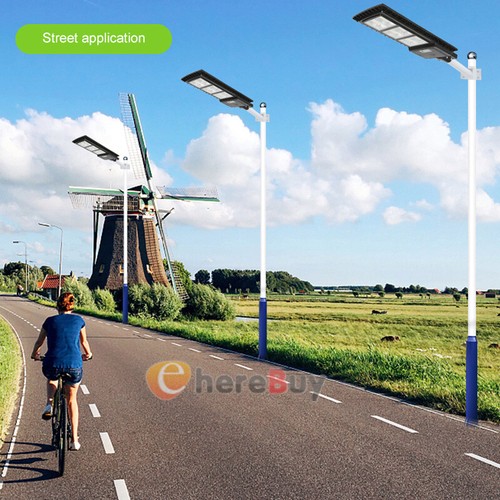 LED Solar Street Lights + Remote, Garden Wall Lamp Industrial Security Road Bulb - Picture 116 of 155