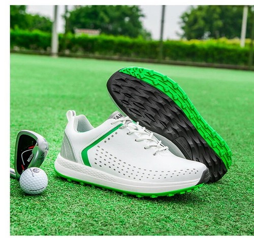Herren Golf Bequem Walking Turnschuhe Golfer Leicht Walking Flach Schuhe - Bild 22 von 29